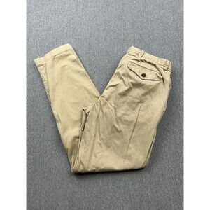 Brooks Brothers Red Fleece Khaki Pants Men's 31x30‎ Pleated Straight Fit